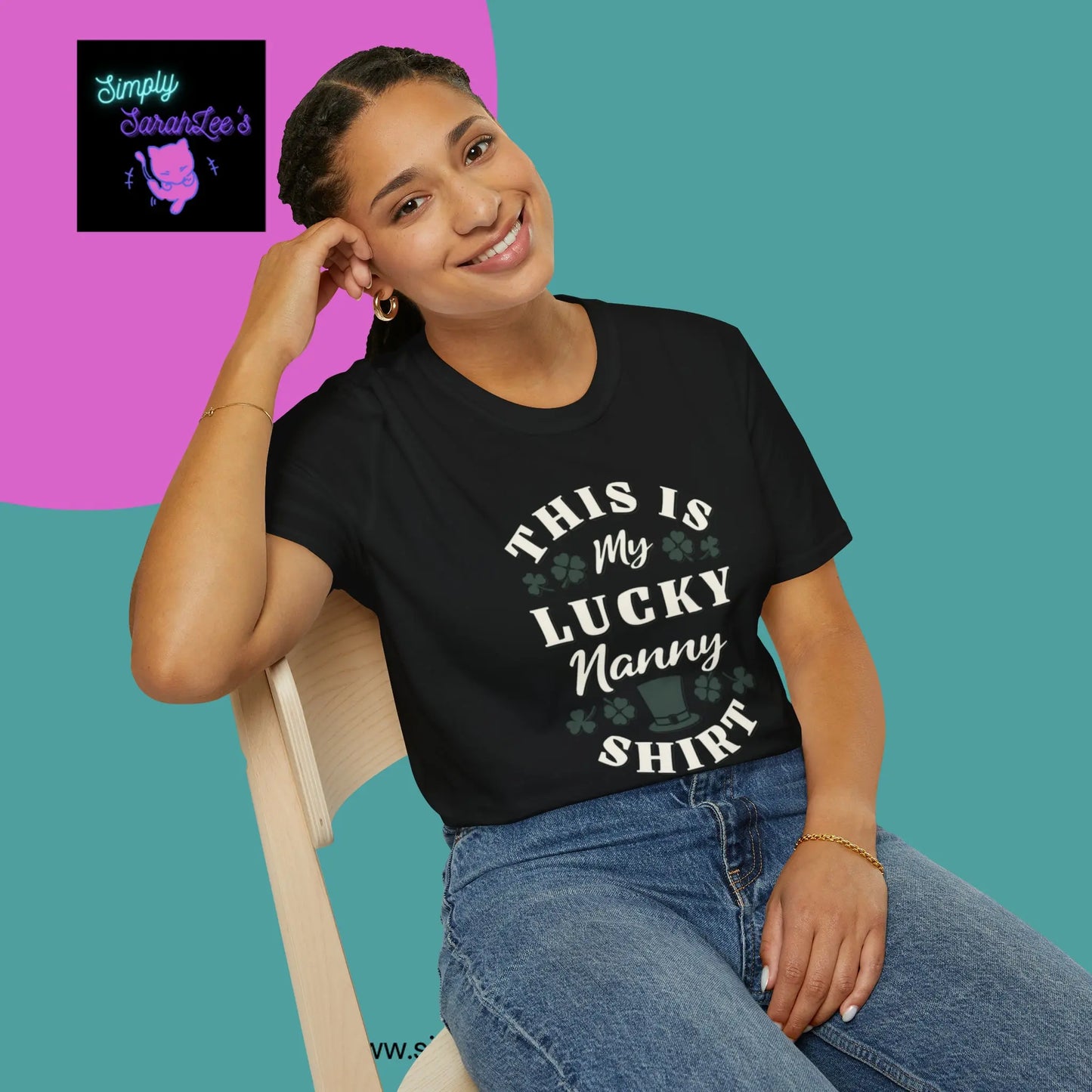 This is my Lucky Nanny Shirt Unisex Softstyle T-Shirt Printify