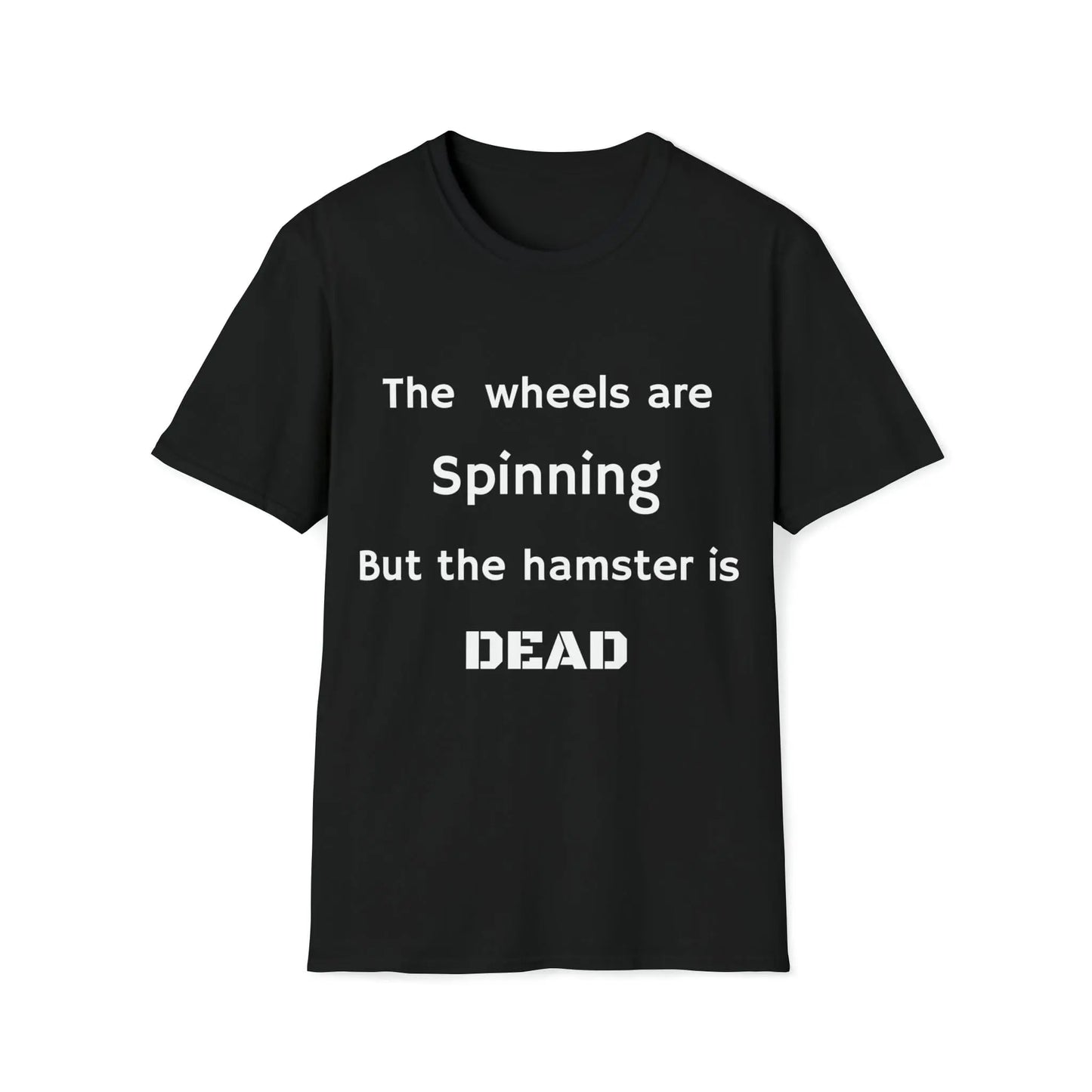 Wheels Hamster shirt *Custom for Anthony * Unisex Softstyle T-Shirt