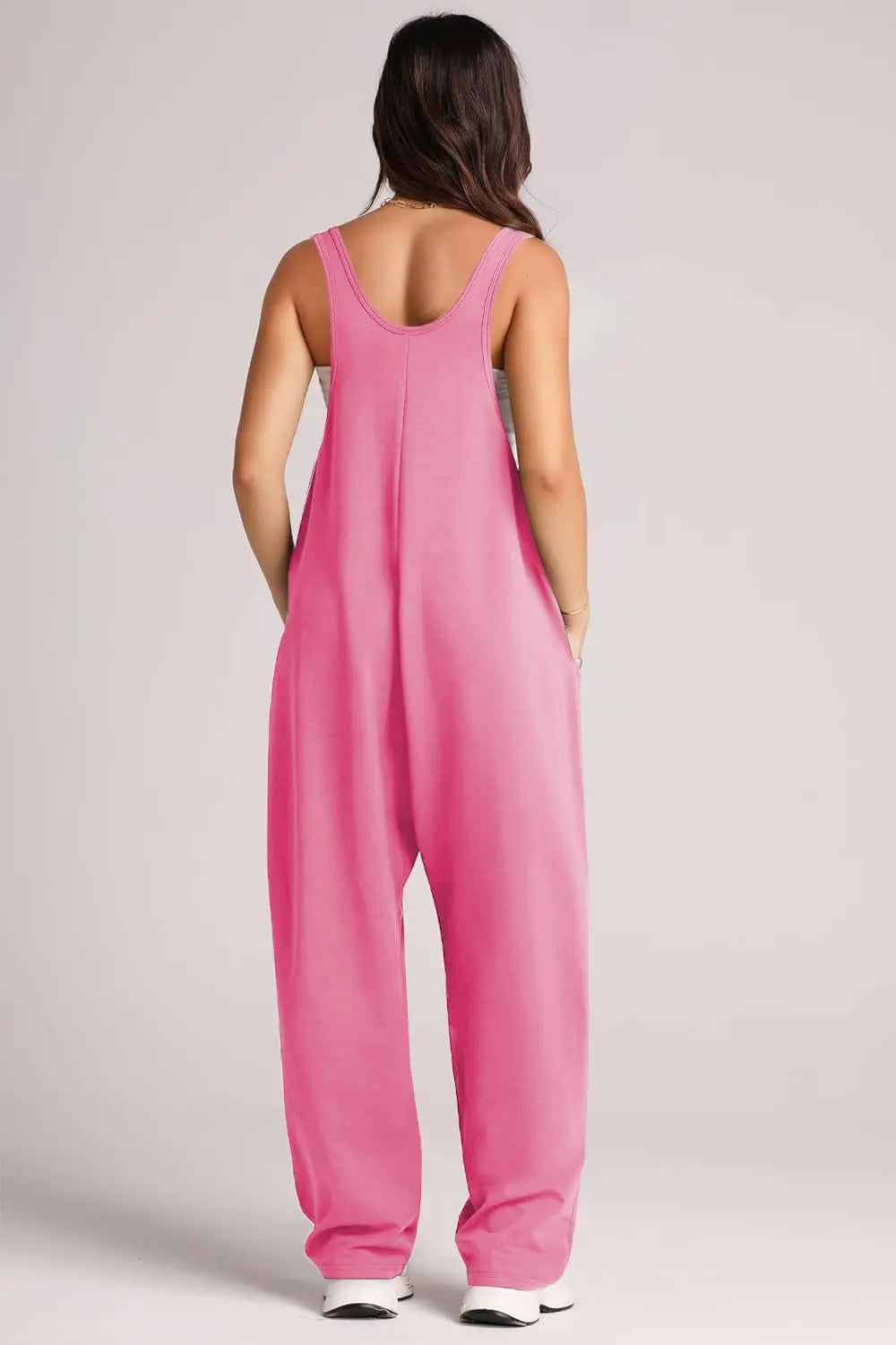 Wide Strap Jumpsuit with Pockets Trendsi