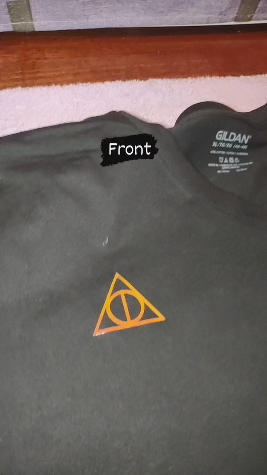 Deathly Hallows shirt color morph V-neck T-shirt