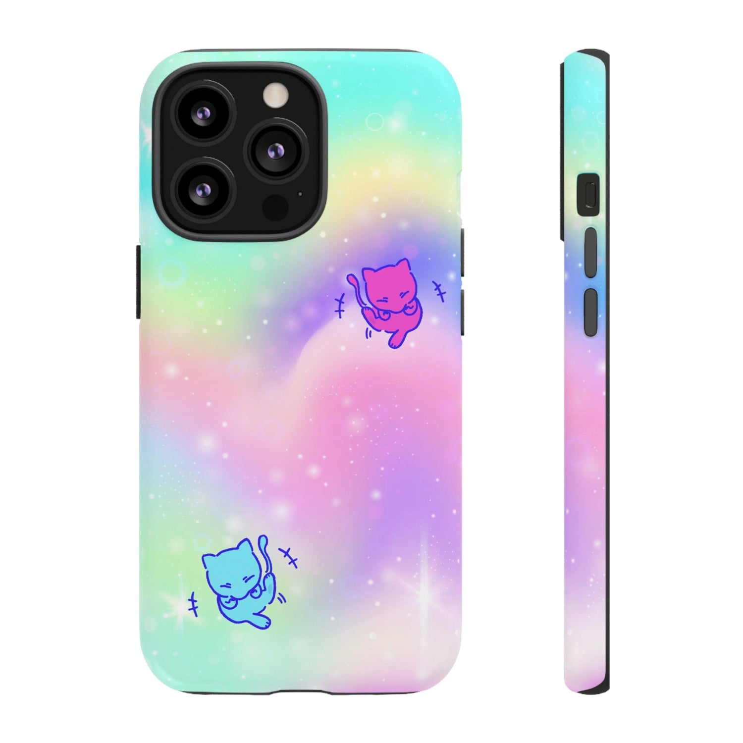 Giggling Mew Rainbow Tough Phone Cases iPhone 13 Pro Matte