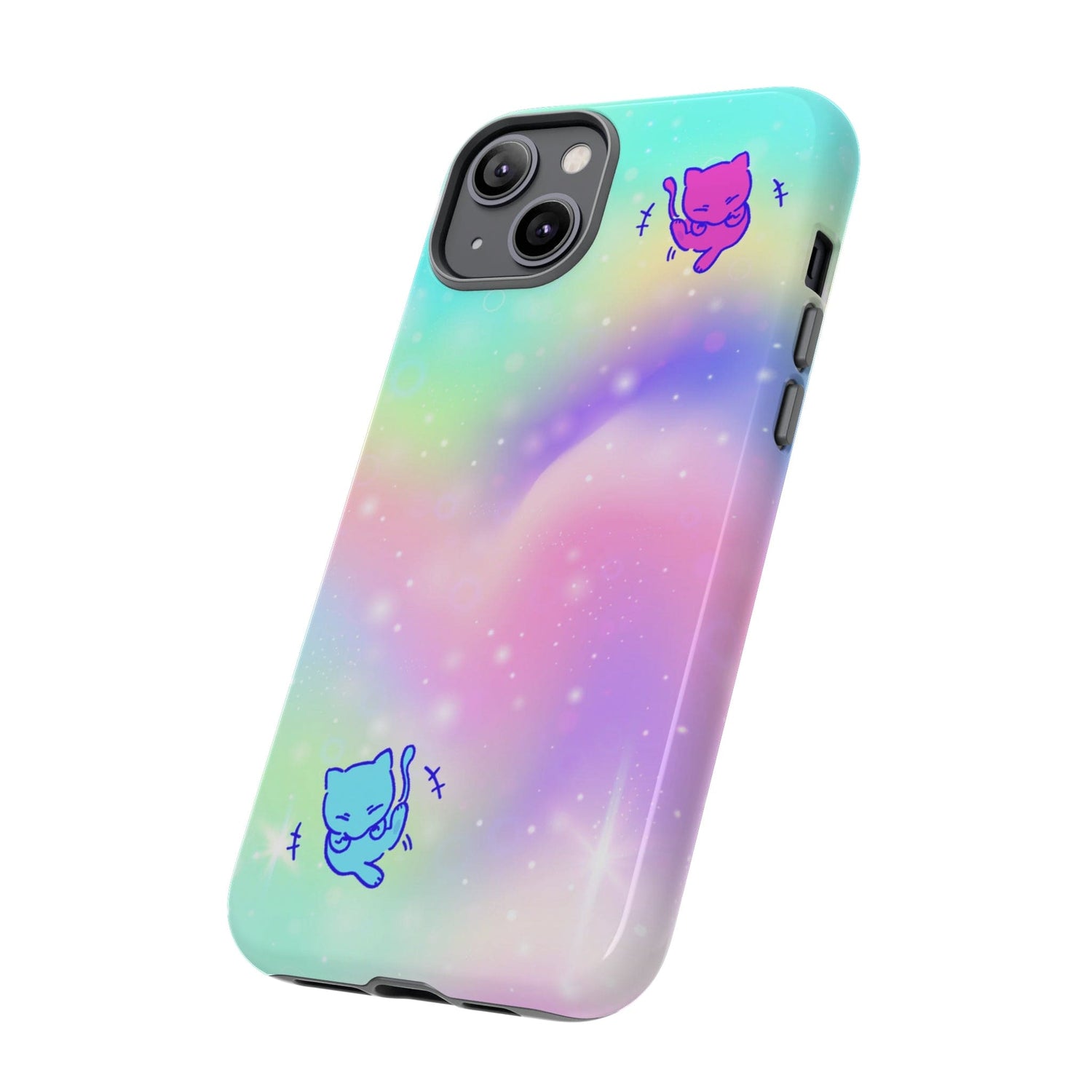 Giggling Mew Rainbow Tough Phone Cases