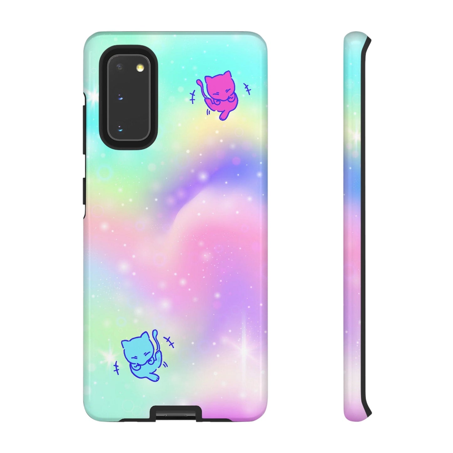 Giggling Mew Rainbow Tough Phone Cases Samsung Galaxy S20 Glossy