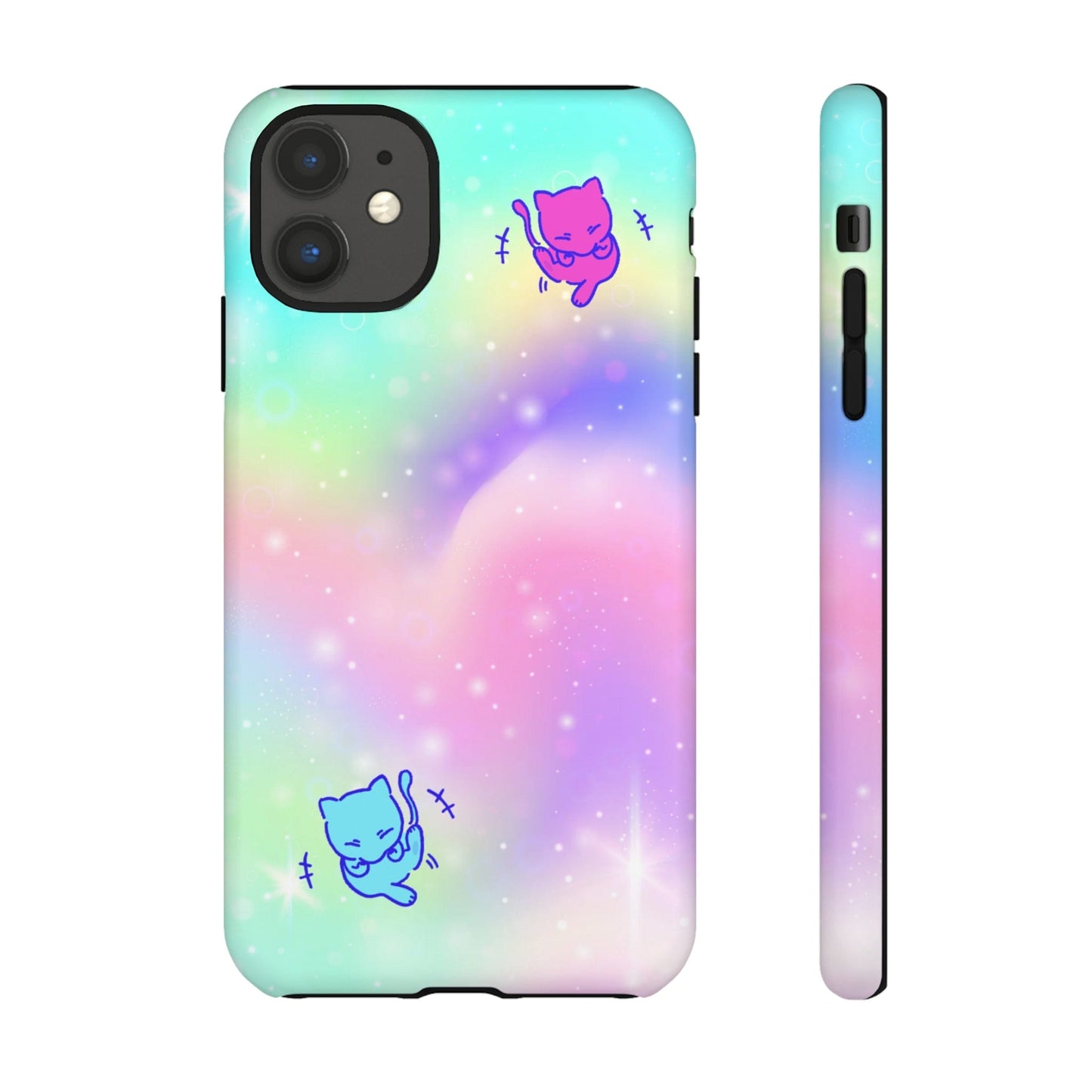 Giggling Mew Rainbow Tough Phone Cases iPhone 11 Matte