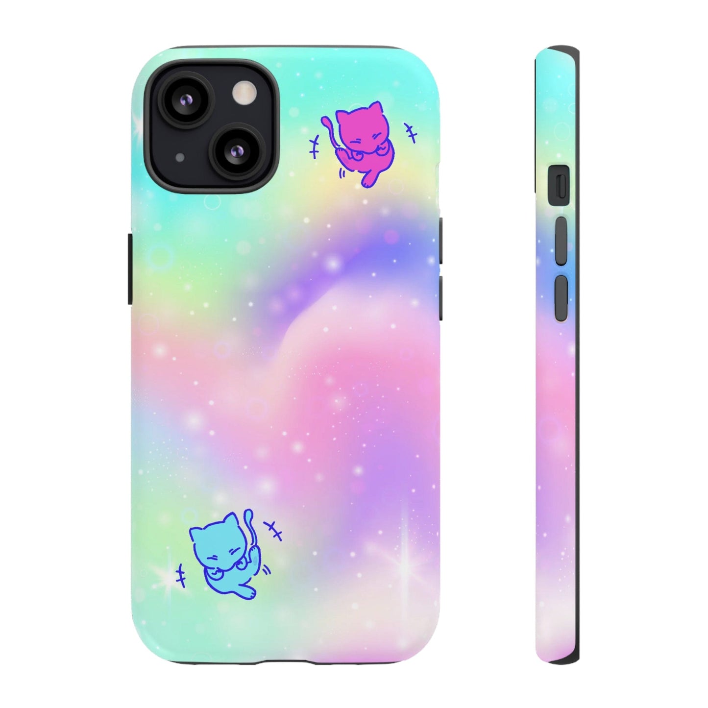 Giggling Mew Rainbow Tough Phone Cases iPhone 13 Matte