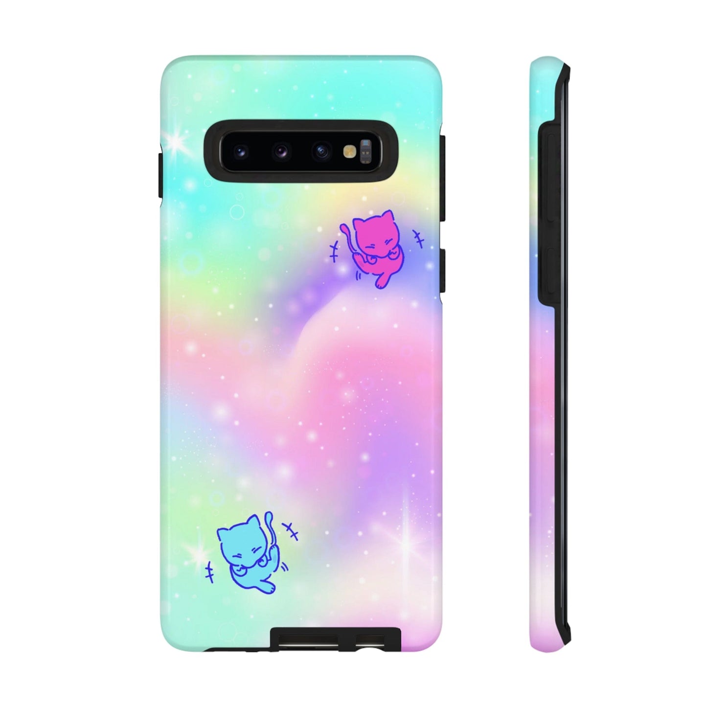 Giggling Mew Rainbow Tough Phone Cases Samsung Galaxy S10 Glossy