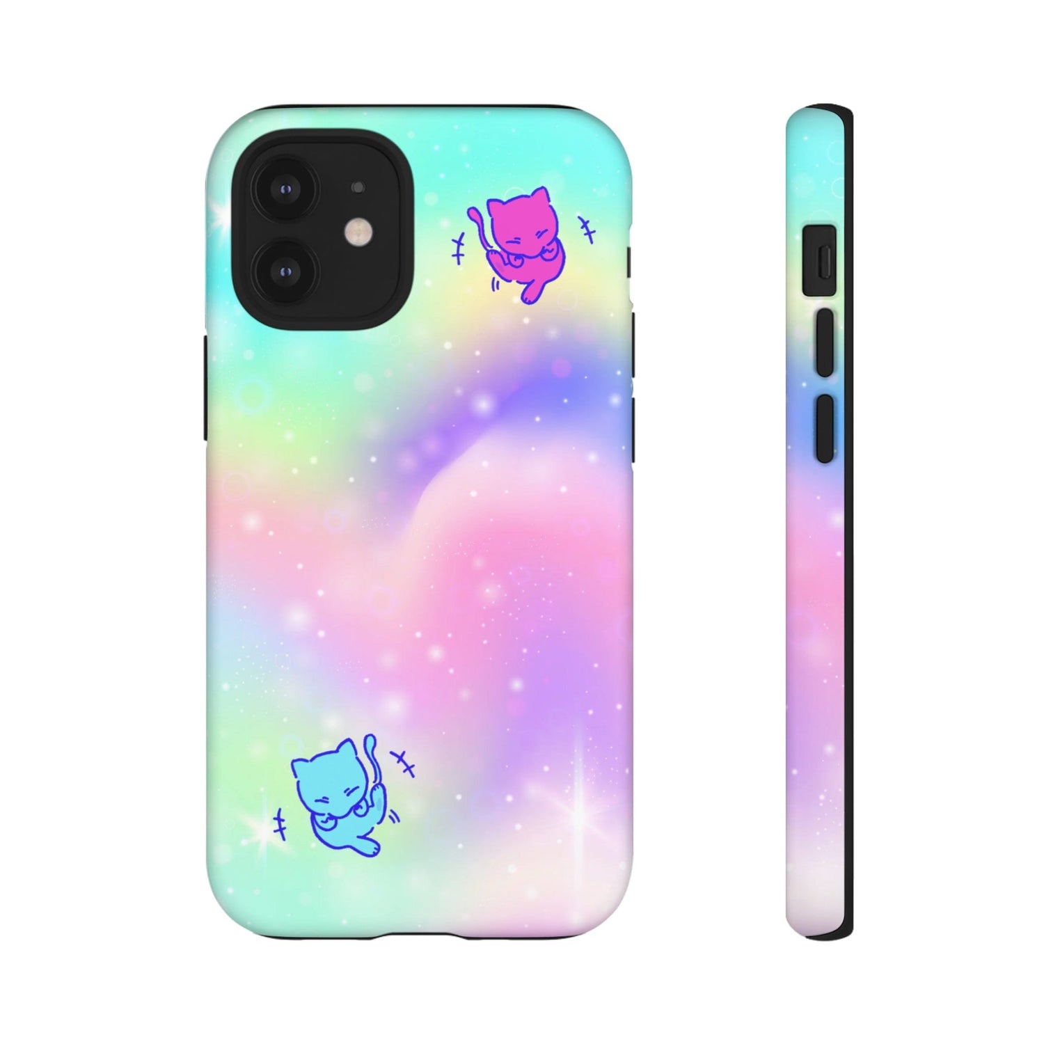 Giggling Mew Rainbow Tough Phone Cases iPhone 12 Mini Matte