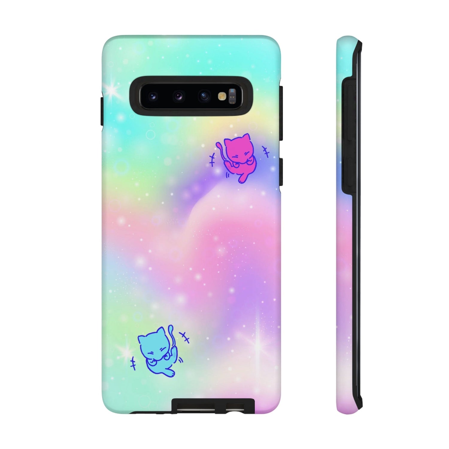 Giggling Mew Rainbow Tough Phone Cases Samsung Galaxy S10 Matte