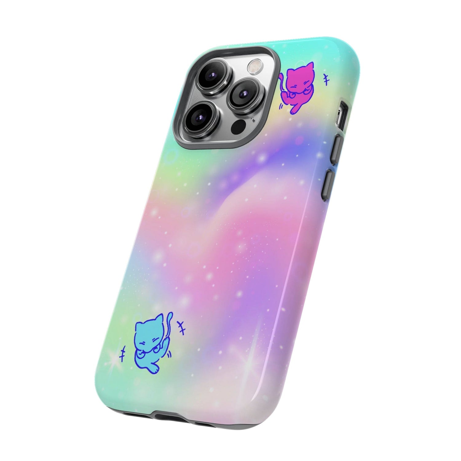 Giggling Mew Rainbow Tough Phone Cases