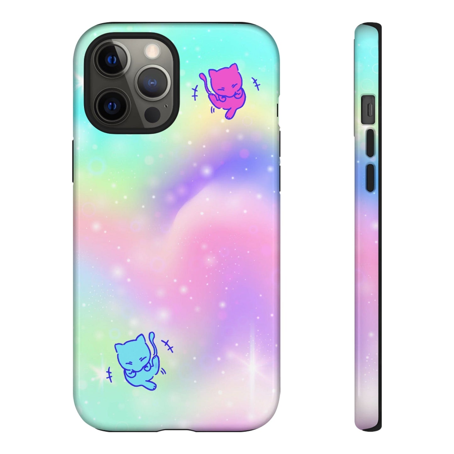 Giggling Mew Rainbow Tough Phone Cases iPhone 12 Pro Max Glossy